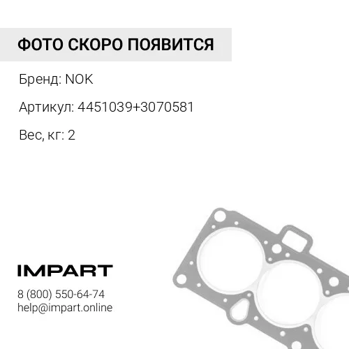 4451039+3070581 Ремкомплект гидравлического насоса и прокладка задней крышки HPV102 NOK