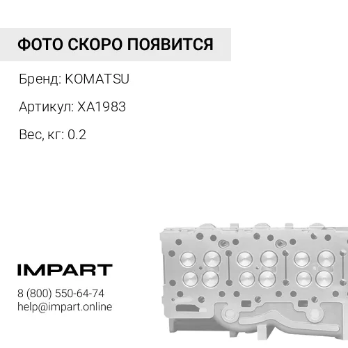 XA1983 ВИНТ С ГОЛОВКОЙ