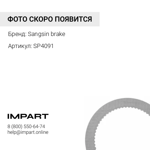 SP4091 Колодки тормозные задние дисковые Sangsin brake