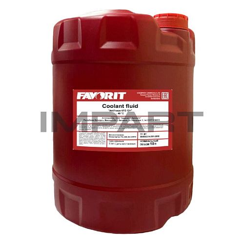ОЖ Favorit Antifreeze AFG12+ (-40°) красный/red (10 л)