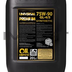 Масло трансмиссонное NERSON OIL Universal Premium GL-4/5 75W-90 synthetic PAO 20л Nerson